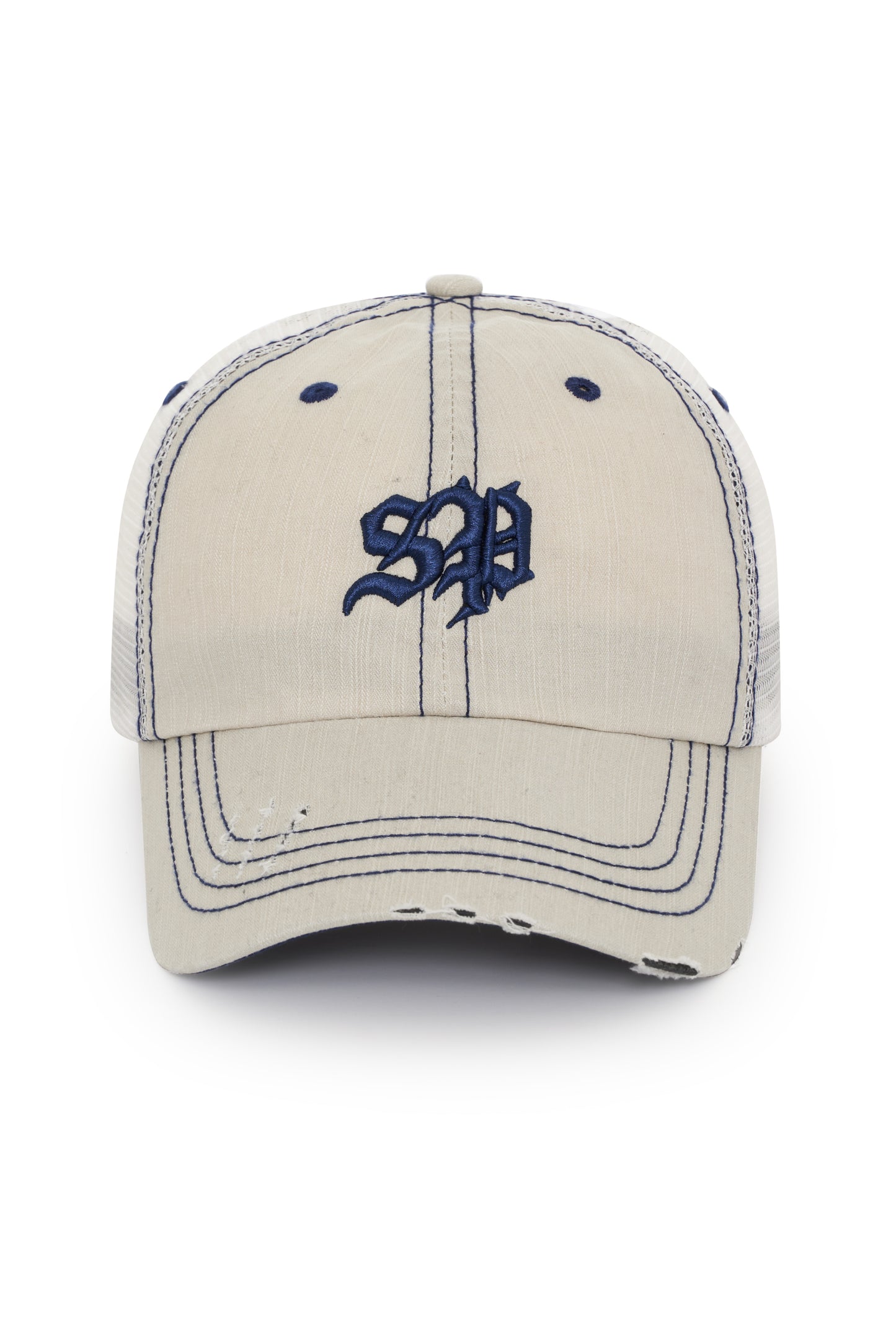 Cream/Navy Cap