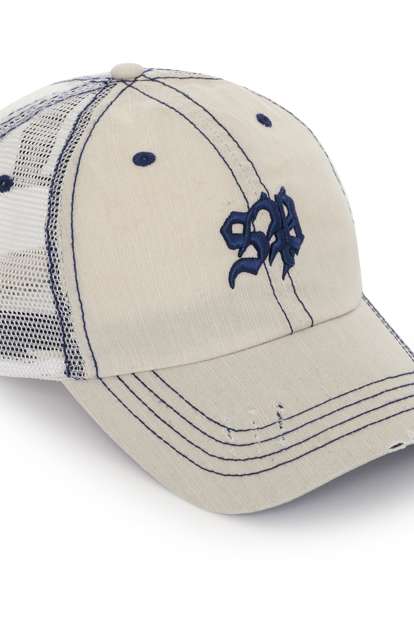 Cream/Navy Cap