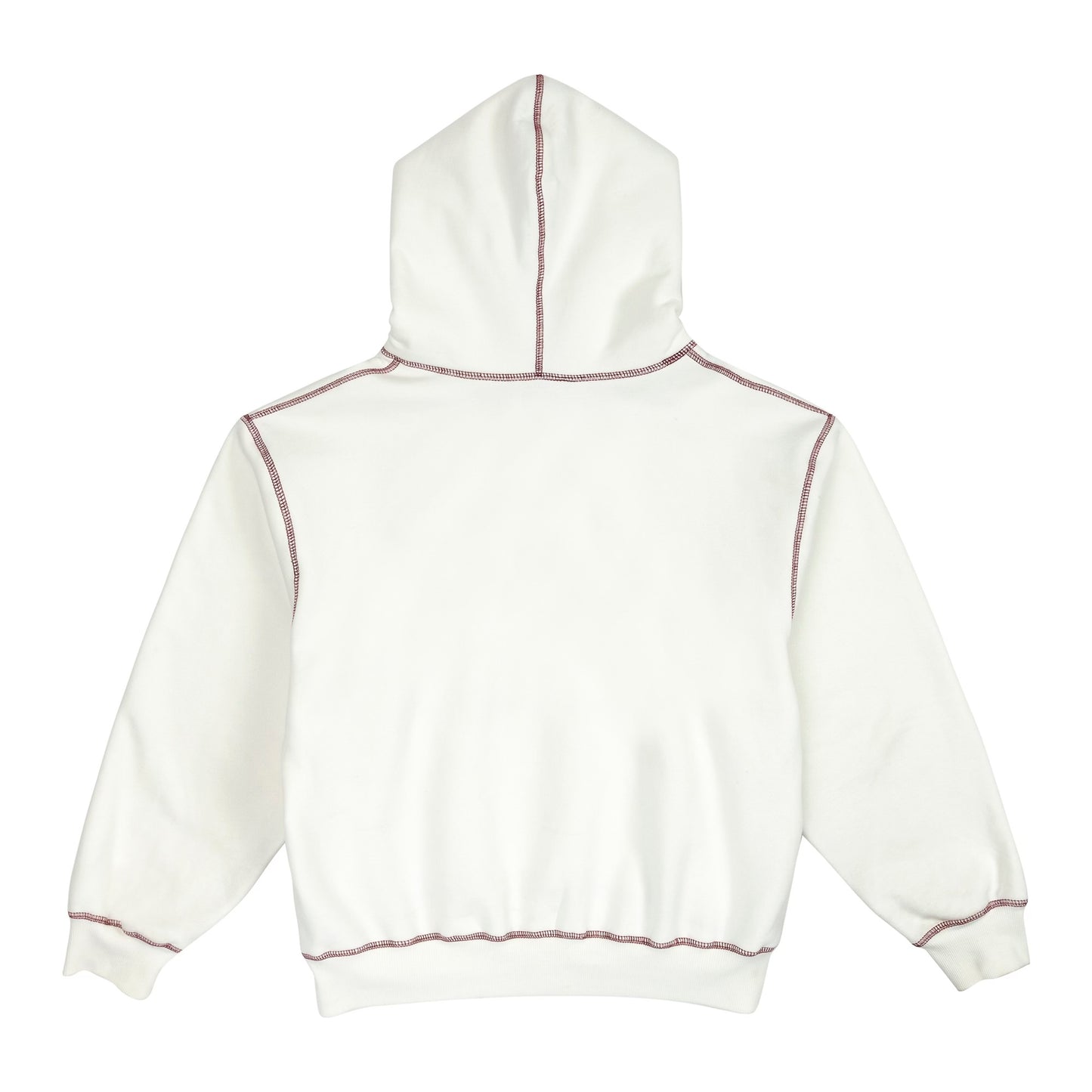 White/Crimson Hoodie